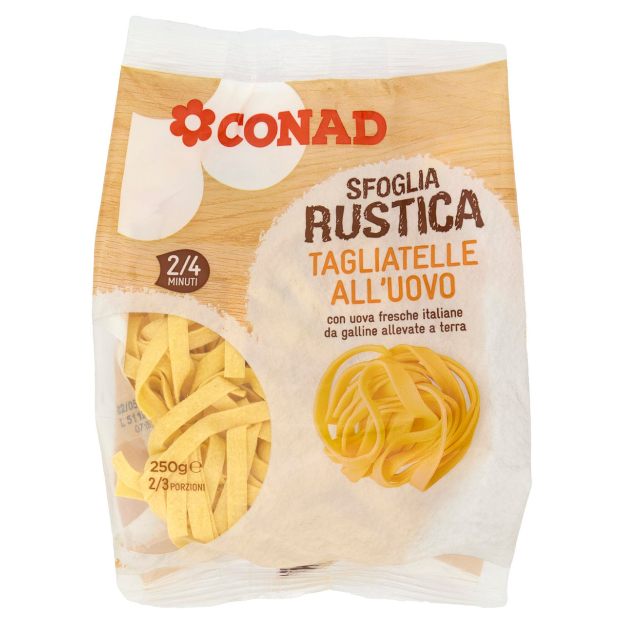 Tagliatelle all'uovo Sfoglia Rustica 250 g Conad