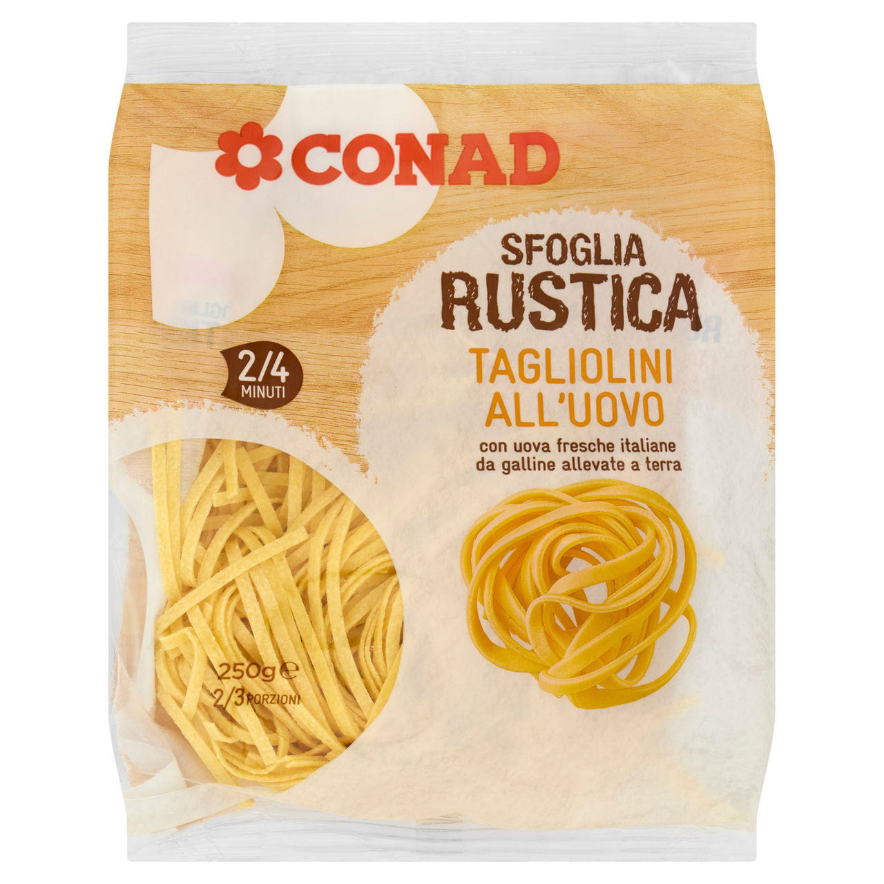 Tagliolini all'Uovo Sfoglia Rustica 250g Conad