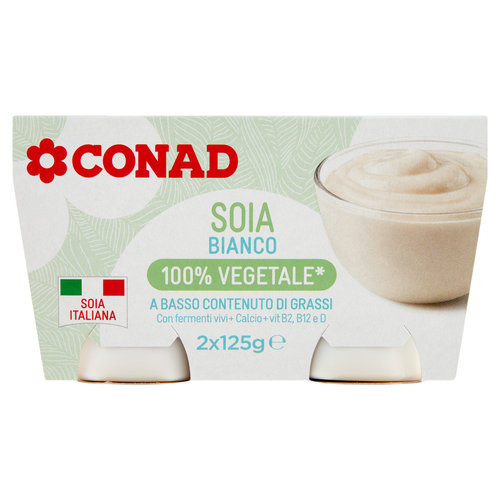CONAD Soia Bianco 100% Vegetale* 2 x 125 g