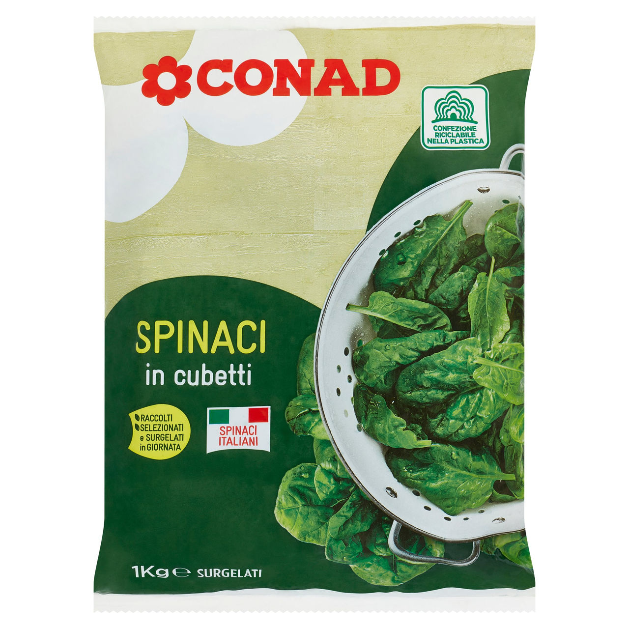 Spinaci in cubetti Surgelati 1 kg Conad online