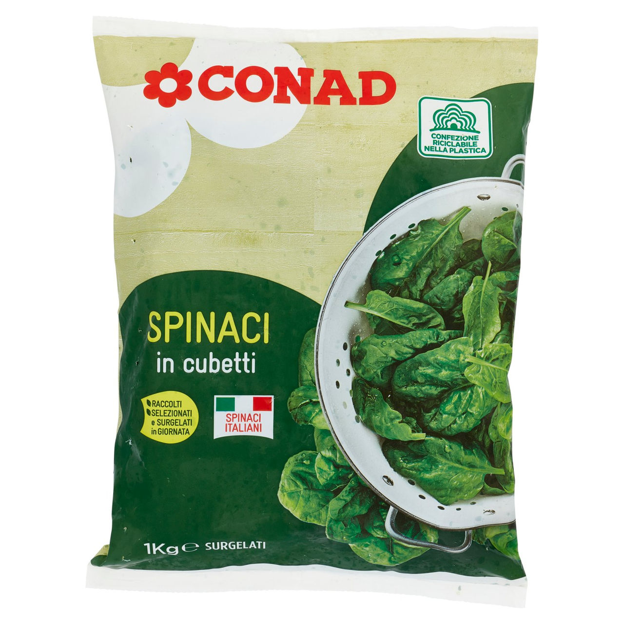 Spinaci in cubetti Surgelati 1 kg Conad online