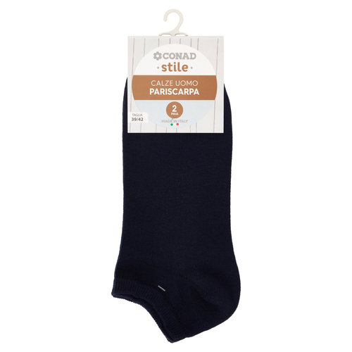 CONAD stile Calze Uomo Pariscarpa Taglia 39/42 Blu 2 Paia