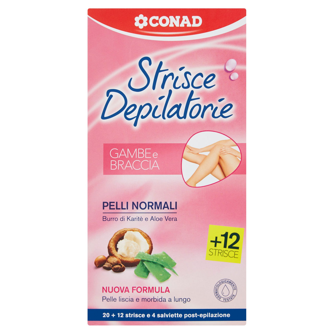 Strisce Depilatorie Gambe Braccia Pelli Normali