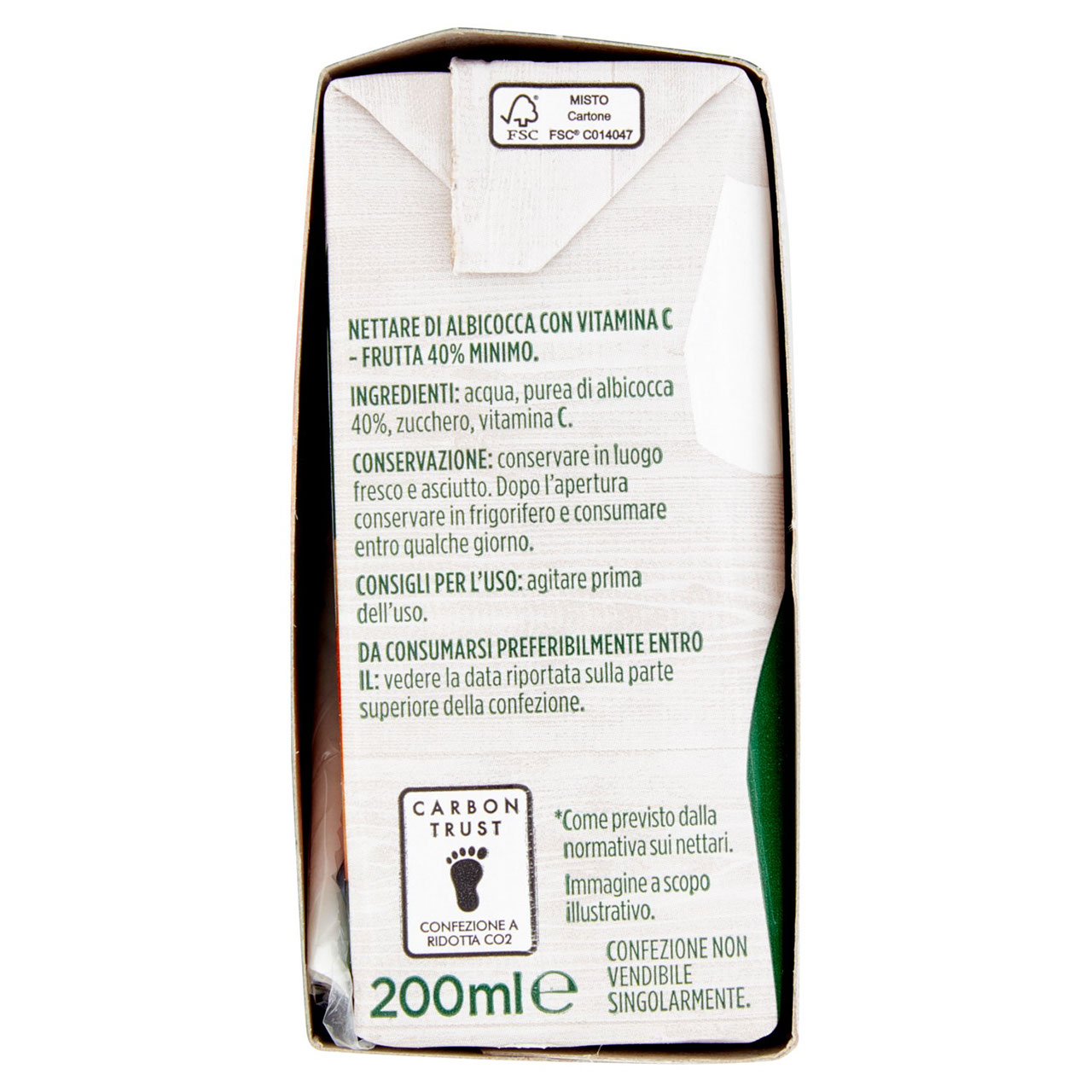 Succo e polpa brick albicocca 200 ml x 3 Conad