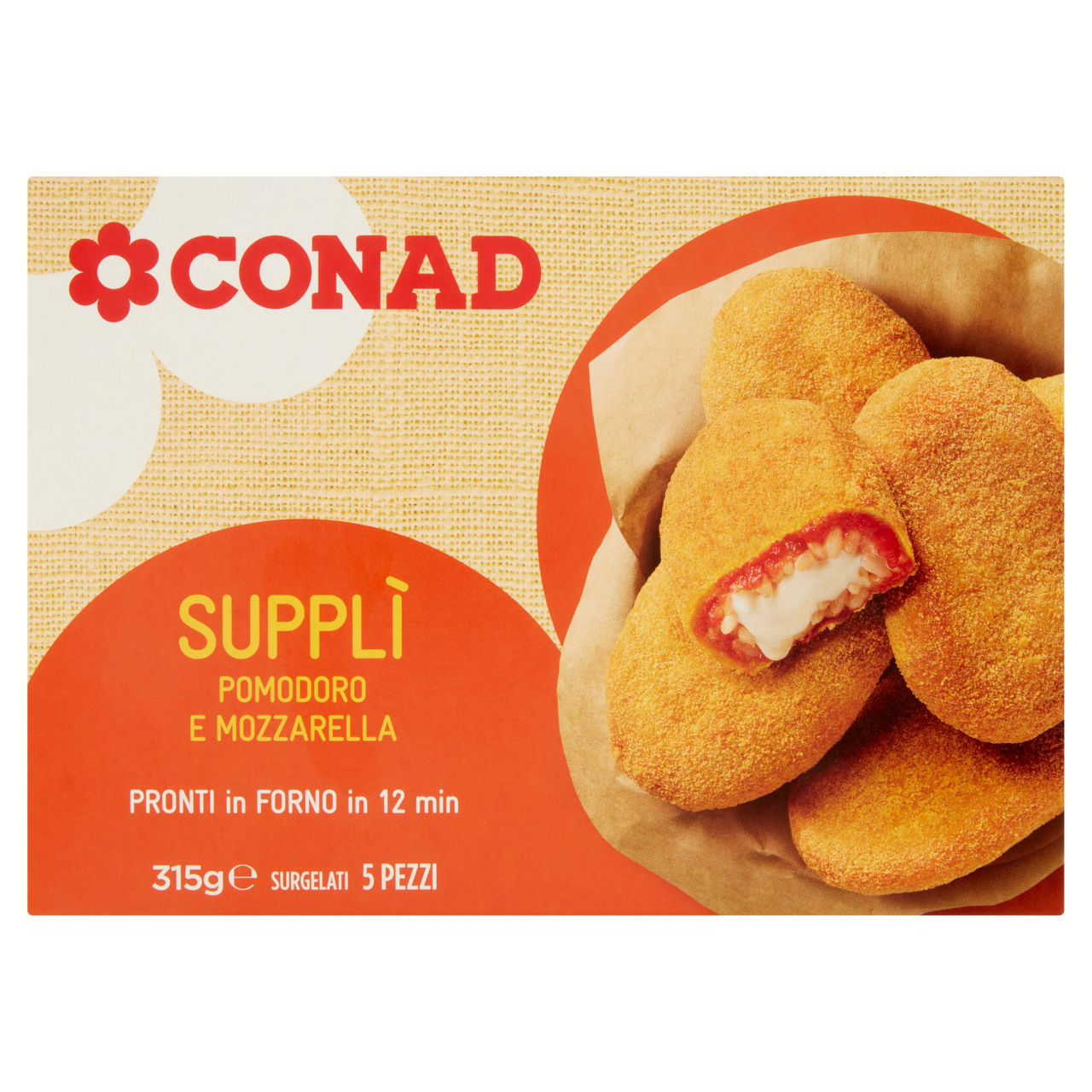 Supplì Pomodoro e Mozzarella Conad online