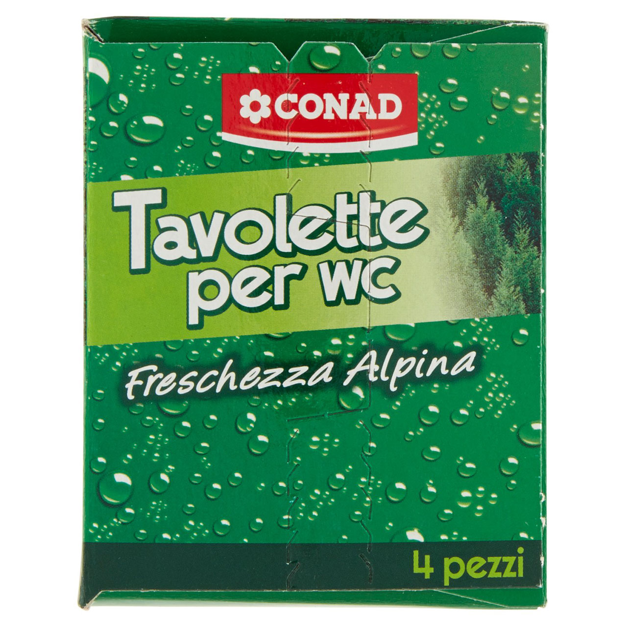 Tavolette per wc Freschezza Alpina 4 x 40 g Conad