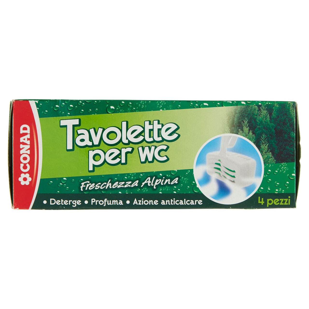 Tavolette per wc Freschezza Alpina 4 x 40 g Conad