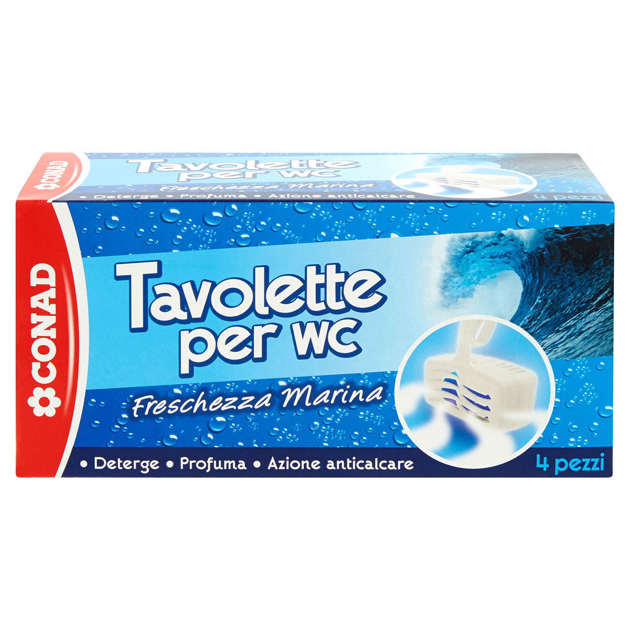 Tavolette per wc Freschezza Marina 4 x 40 g Conad