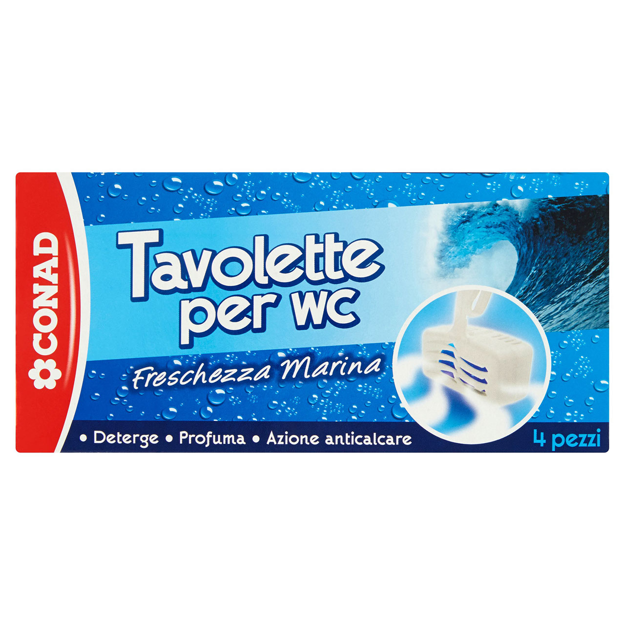 Tavolette per wc Freschezza Marina 4 x 40 g Conad