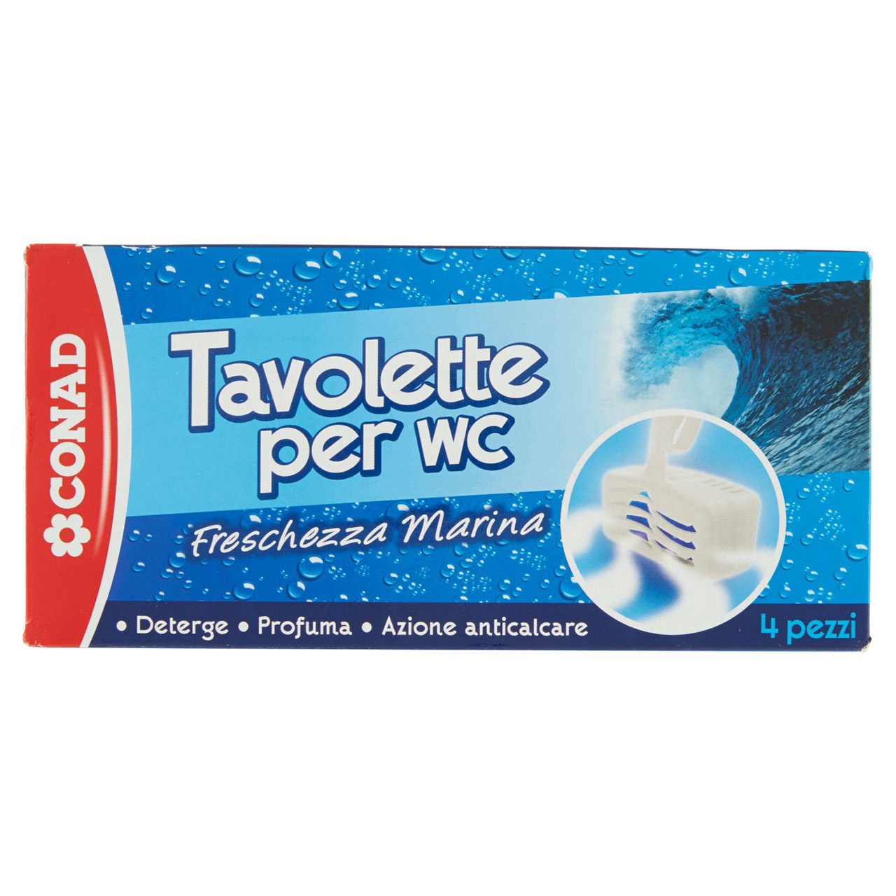 Tavolette per wc Freschezza Marina 4 x 40 g Conad