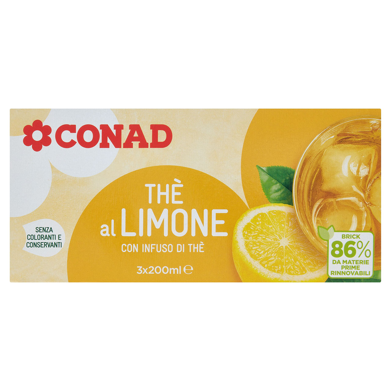 Thè al Limone 3 x 200 ml Conad in vendita online