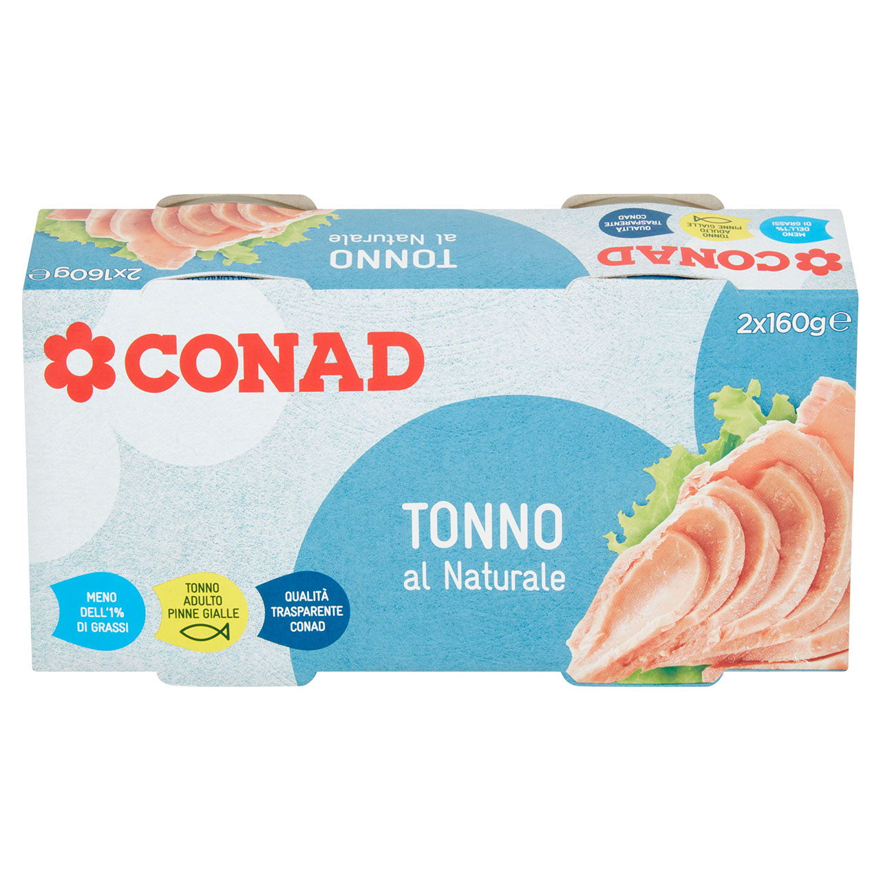 Tonno al Naturale 2 x 160 g Conad