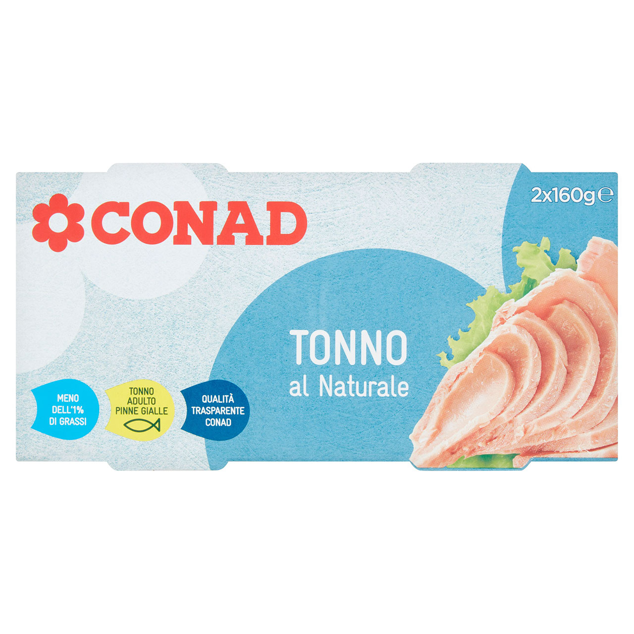 Tonno al Naturale 2 x 160 g Conad