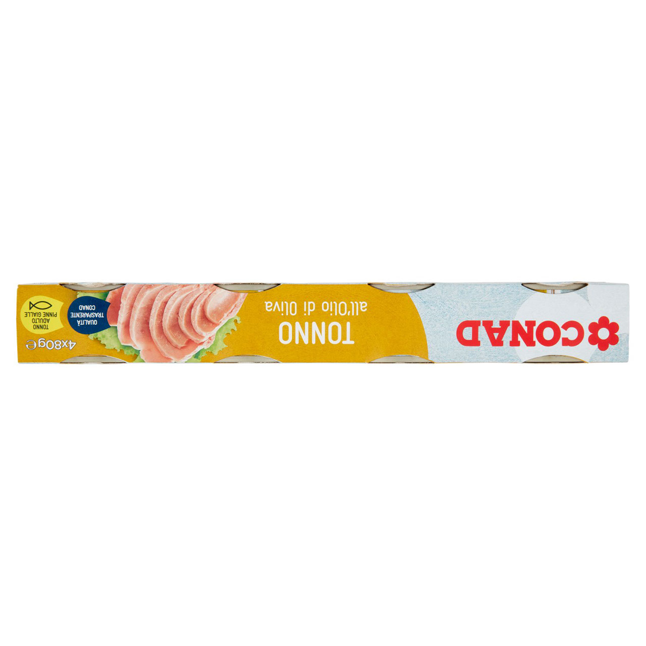 Tonno all'olio d'oliva g 80 x 4 Conad