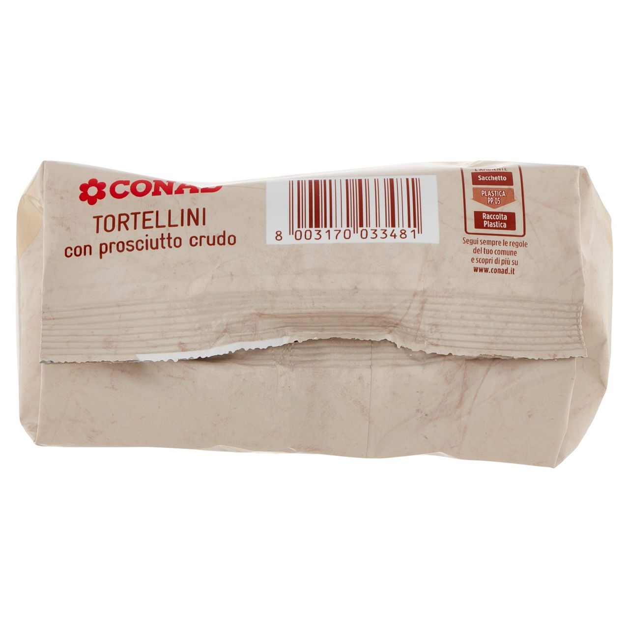 Tortellini con prosciutto crudo 500 g Conad