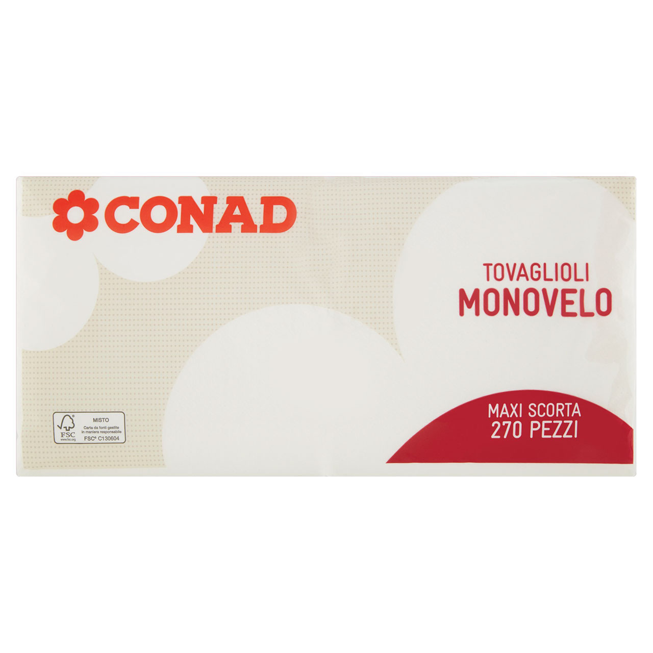 Tovaglioli Monovelo 270 pz Conad in vendita online