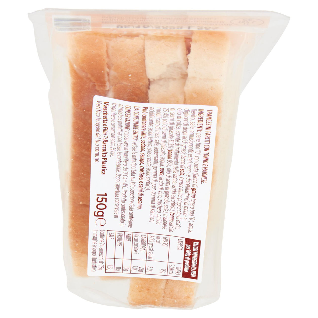 Tramezzini Tonno 150 g Conad in vendita online