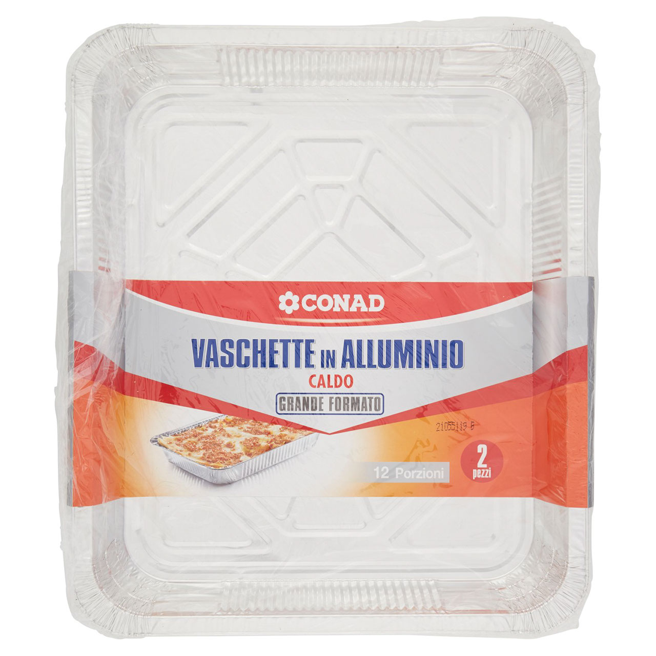 Vaschette in Alluminio Caldo 2 pz Conad online