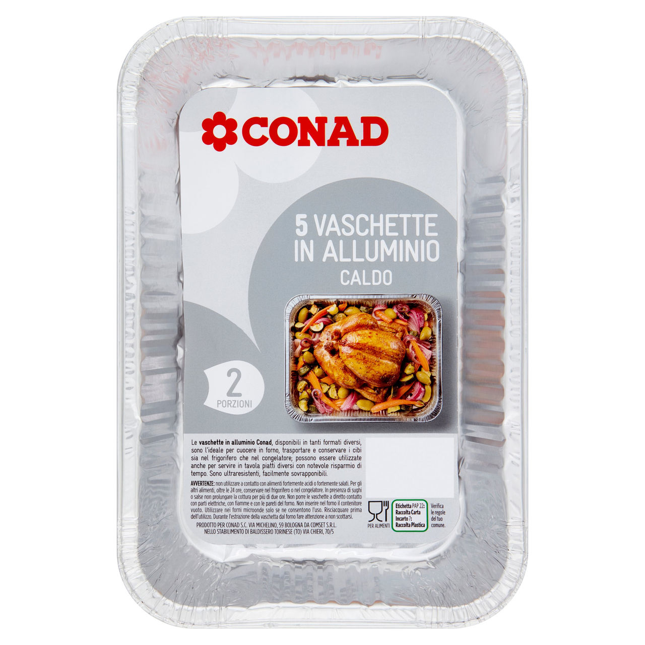 Vaschette in Alluminio Conad in vendita online