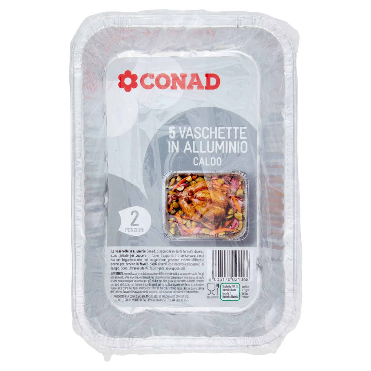 Vaschette in Alluminio Conad in vendita online