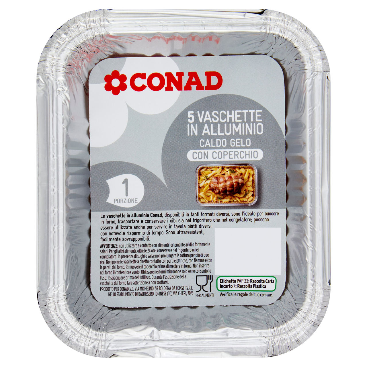 Vaschette in Alluminio Conad in vendita online