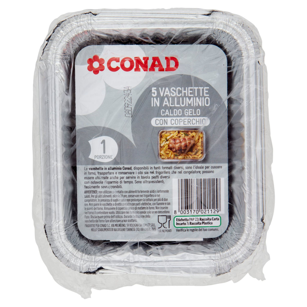 Vaschette in Alluminio Conad in vendita online