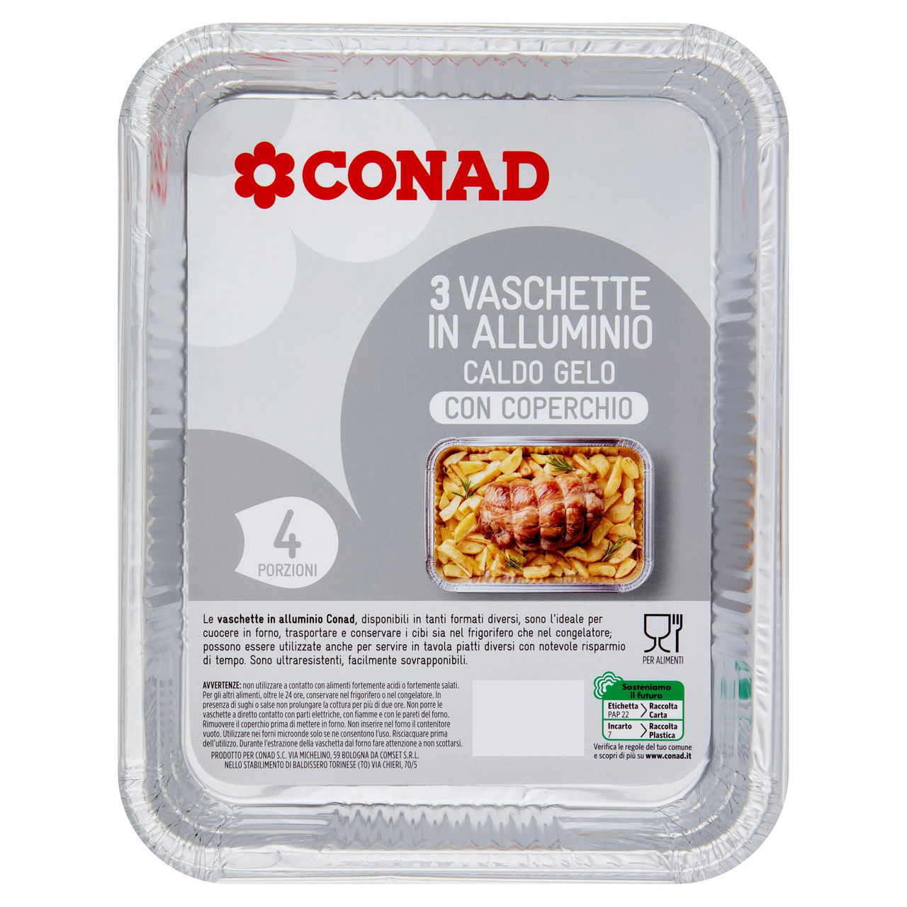 Vaschette in Alluminio Conad in vendita online