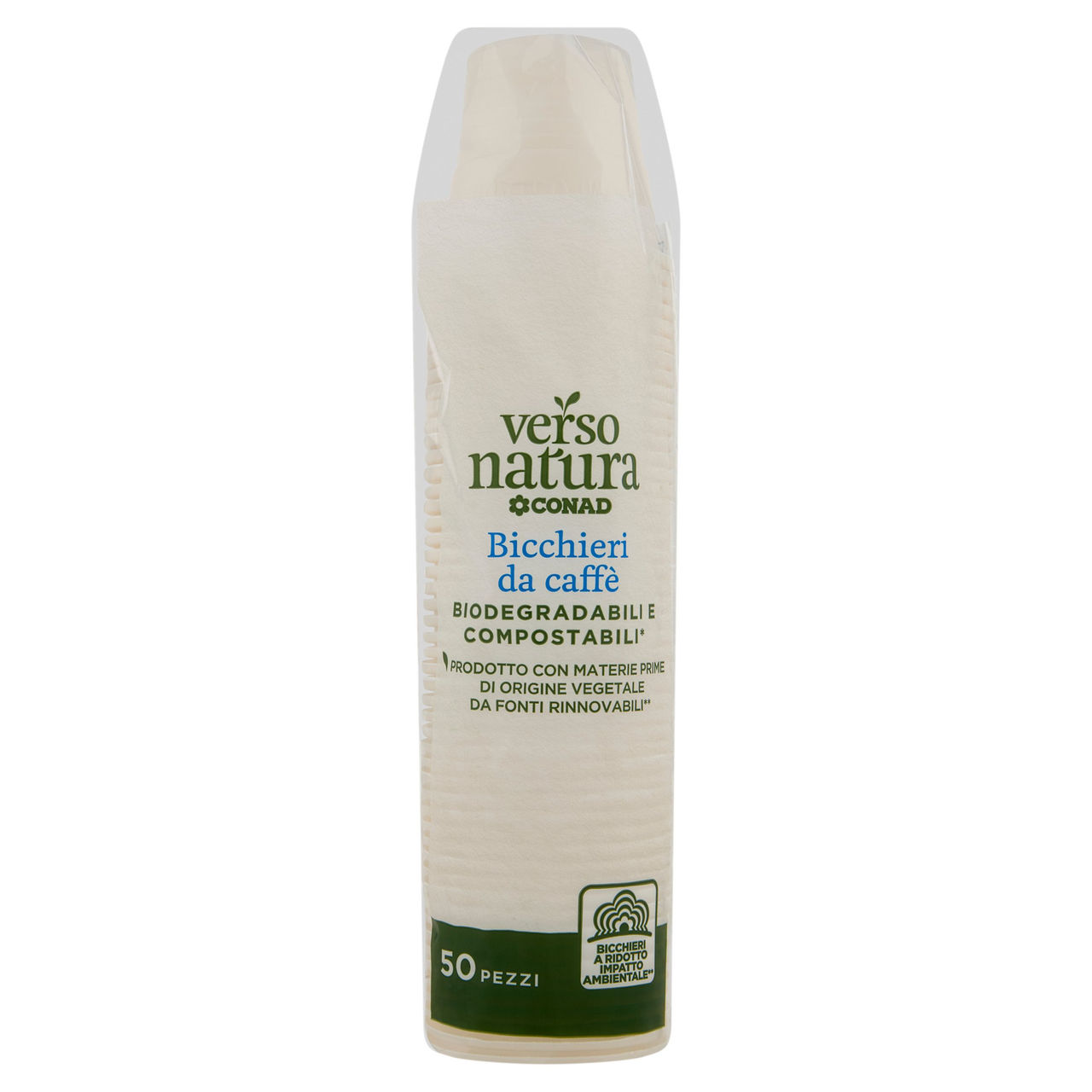 Bicchieri da Caffè Biodegradabili Verso Natura