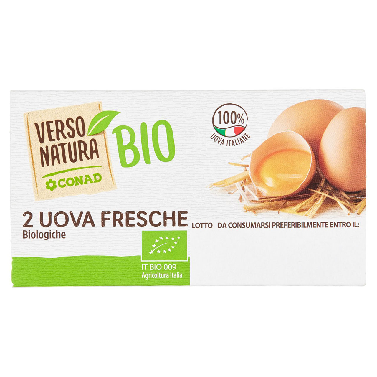 CONAD VERSO NATURA Bio 2 Uova Fresche Biologiche 115 g