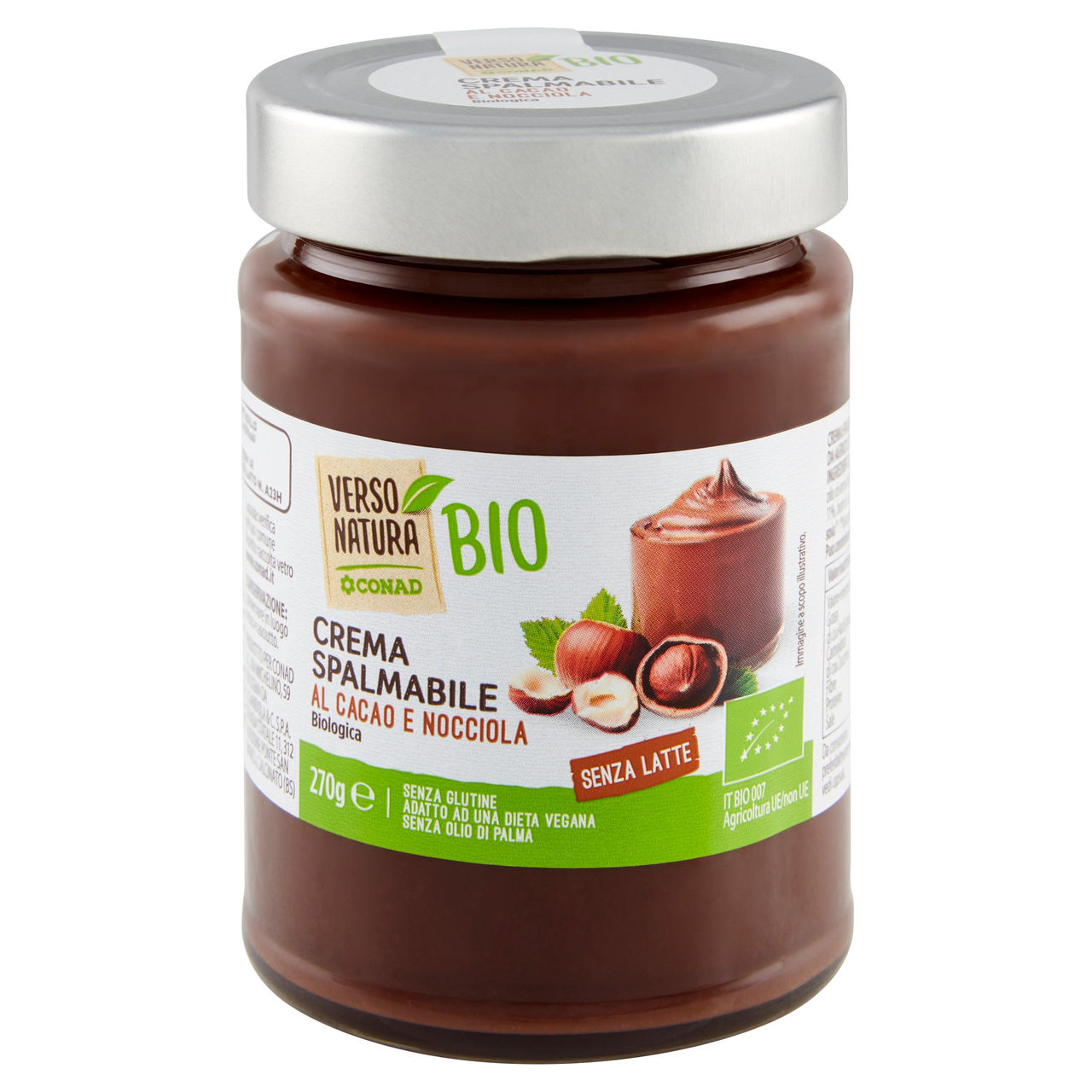 Crema Biologica Cacao e Nocciola 270g Conad