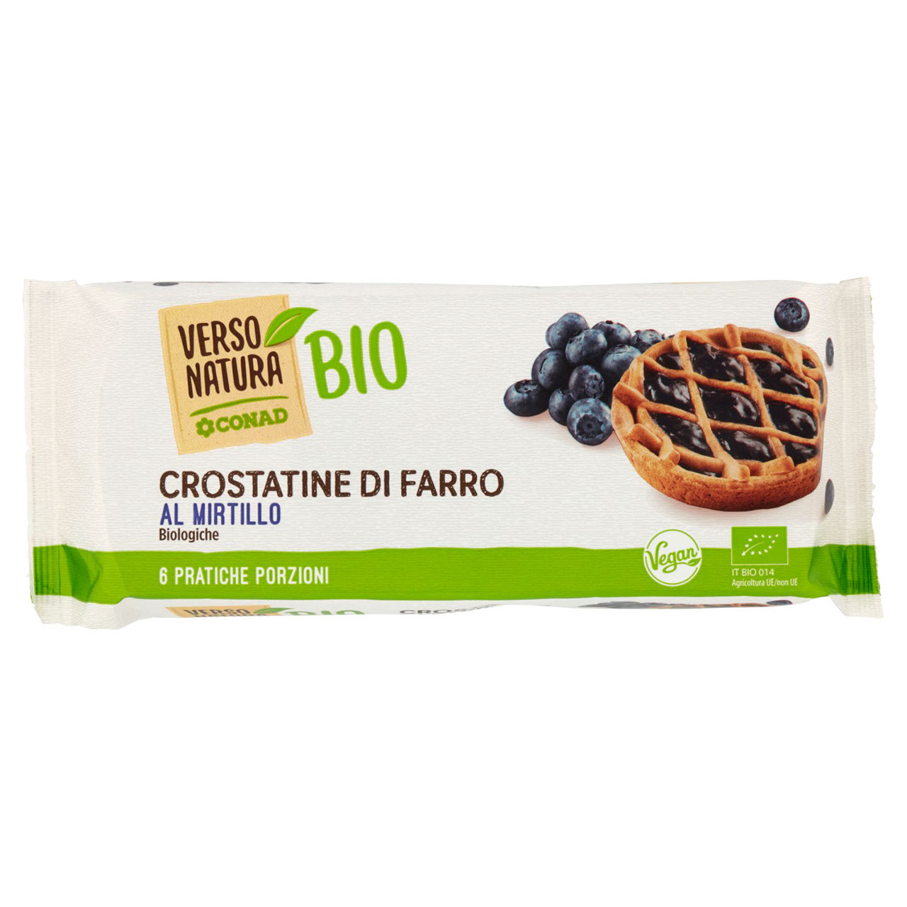 Bio Crostatine Farro Mirtillo Bio 6x45g Conad