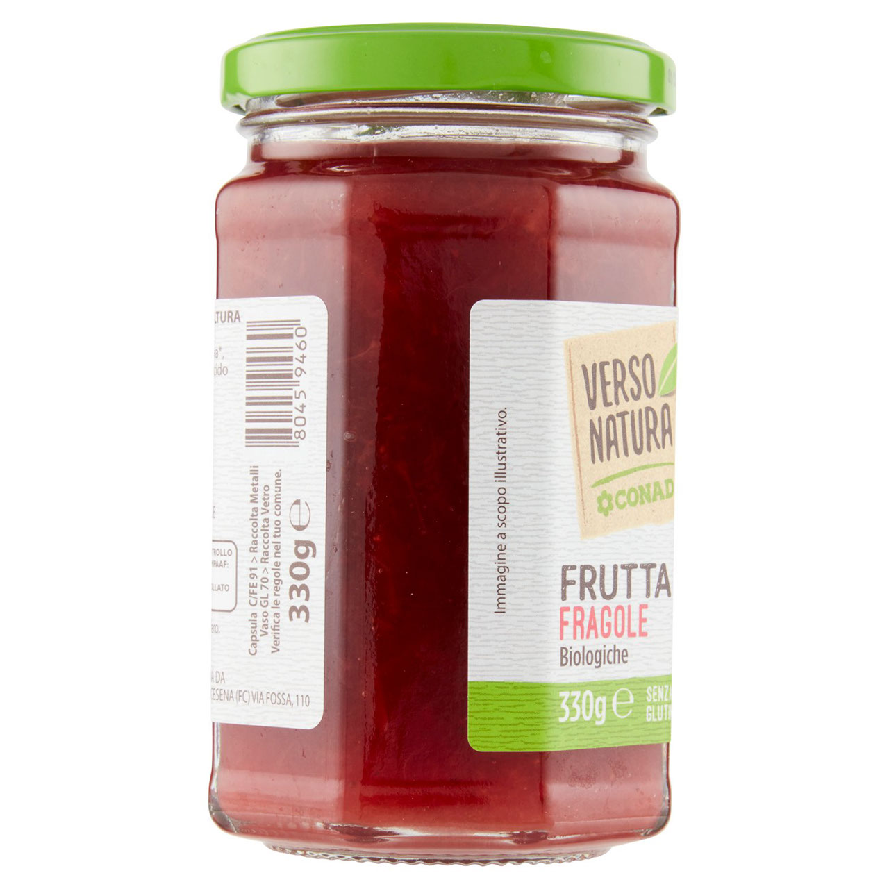 Bio Marmellata Fragole Biologiche 330g Conad