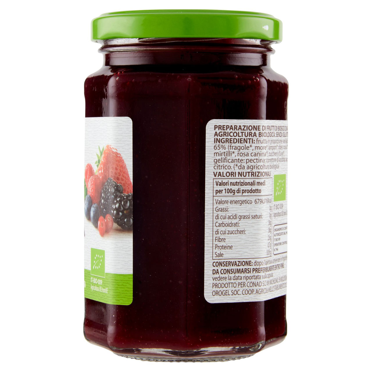 Marmellata Frutti di Bosco Biologici 330g Conad