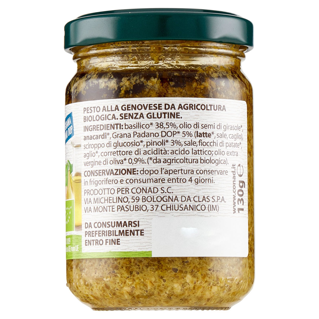 Pesto alla Genovese Biologico 130g Conad online