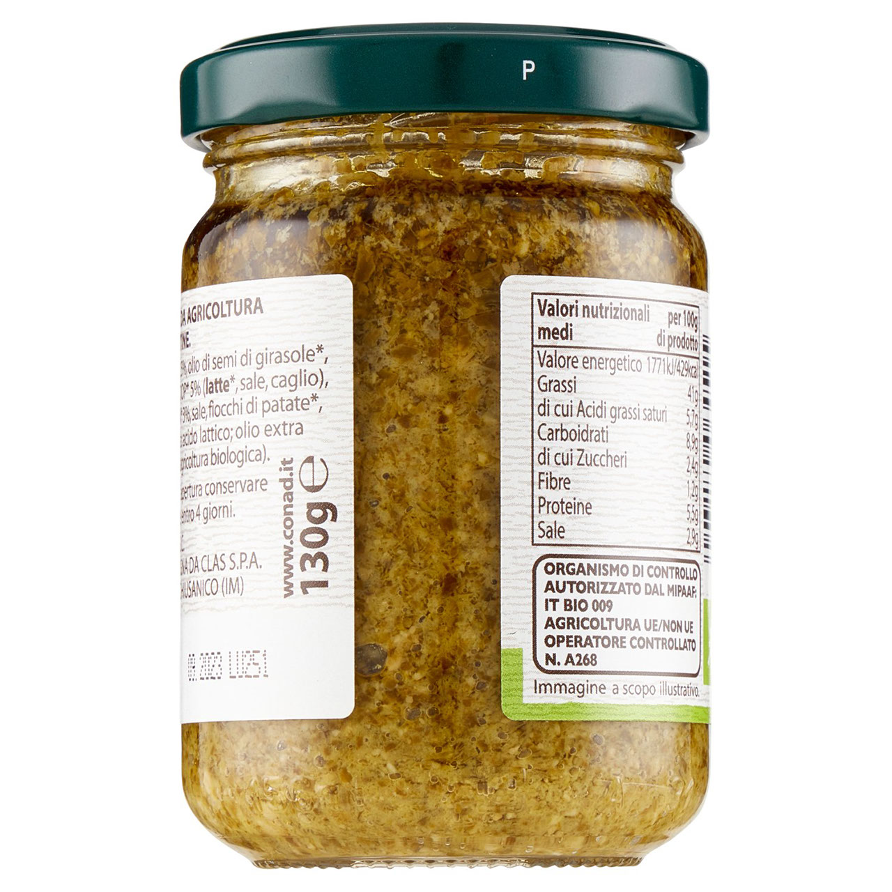 Pesto alla Genovese Biologico 130g Conad online