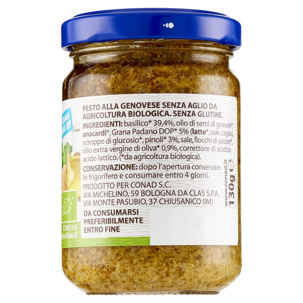 Pesto Senza Aglio Bio Conad in vendita online