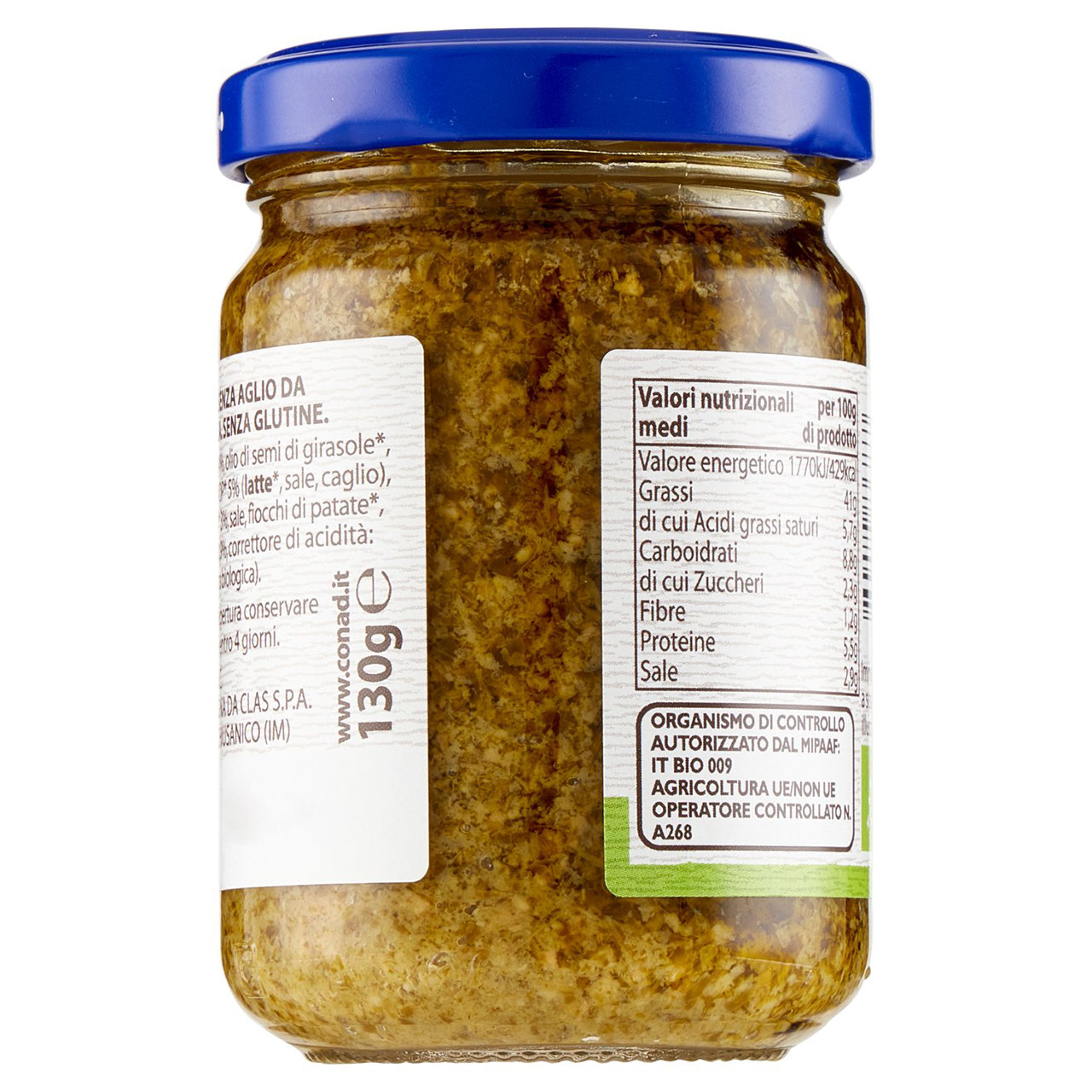 Pesto Senza Aglio Bio Conad in vendita online