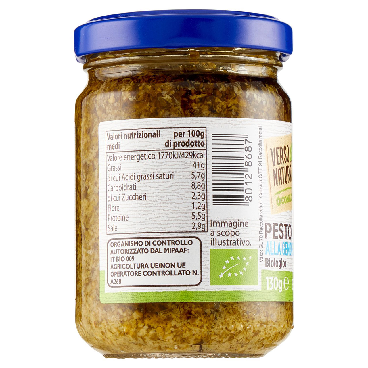 Pesto Senza Aglio Bio Conad in vendita online