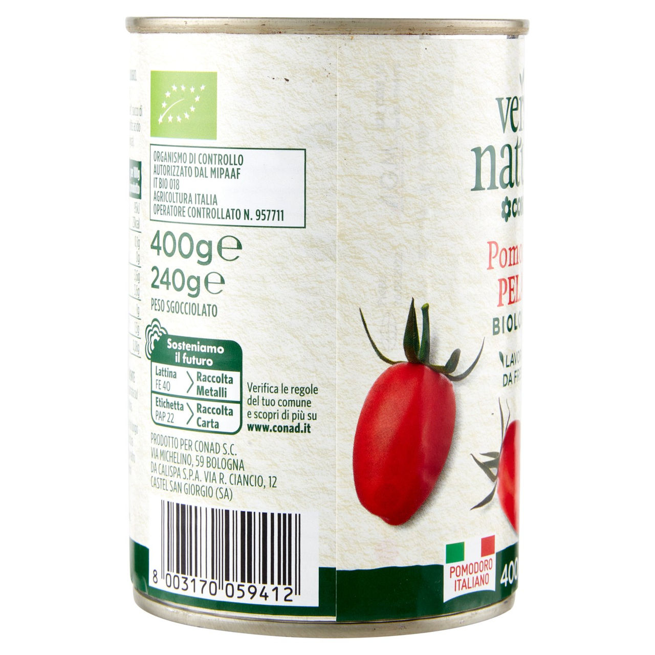 Pomodori pelati biologici Conad in vendita online