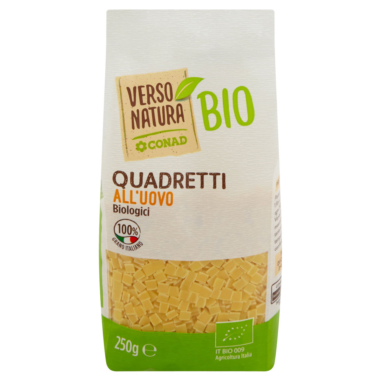 CONAD VERSO NATURA Bio Quadretti all'Uovo Biologici 250 g