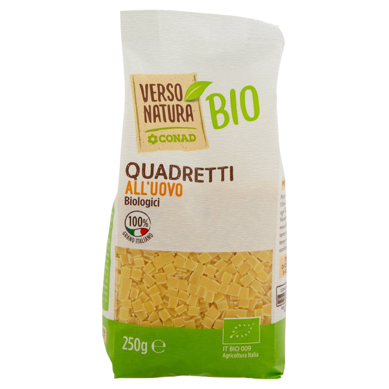 CONAD VERSO NATURA Bio Quadretti all'Uovo Biologici 250 g