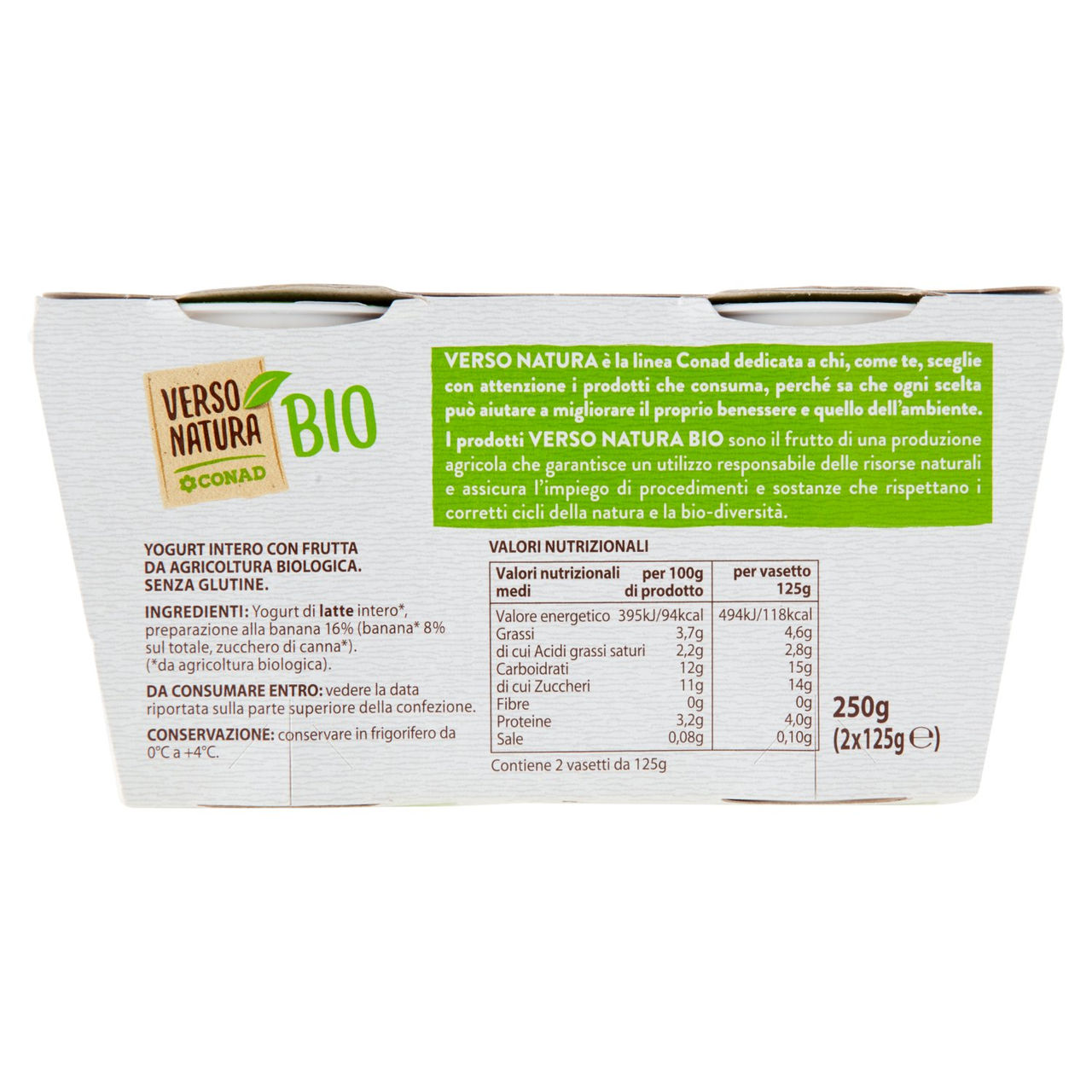 Yogurt Banana Biologico Conad in vendita online