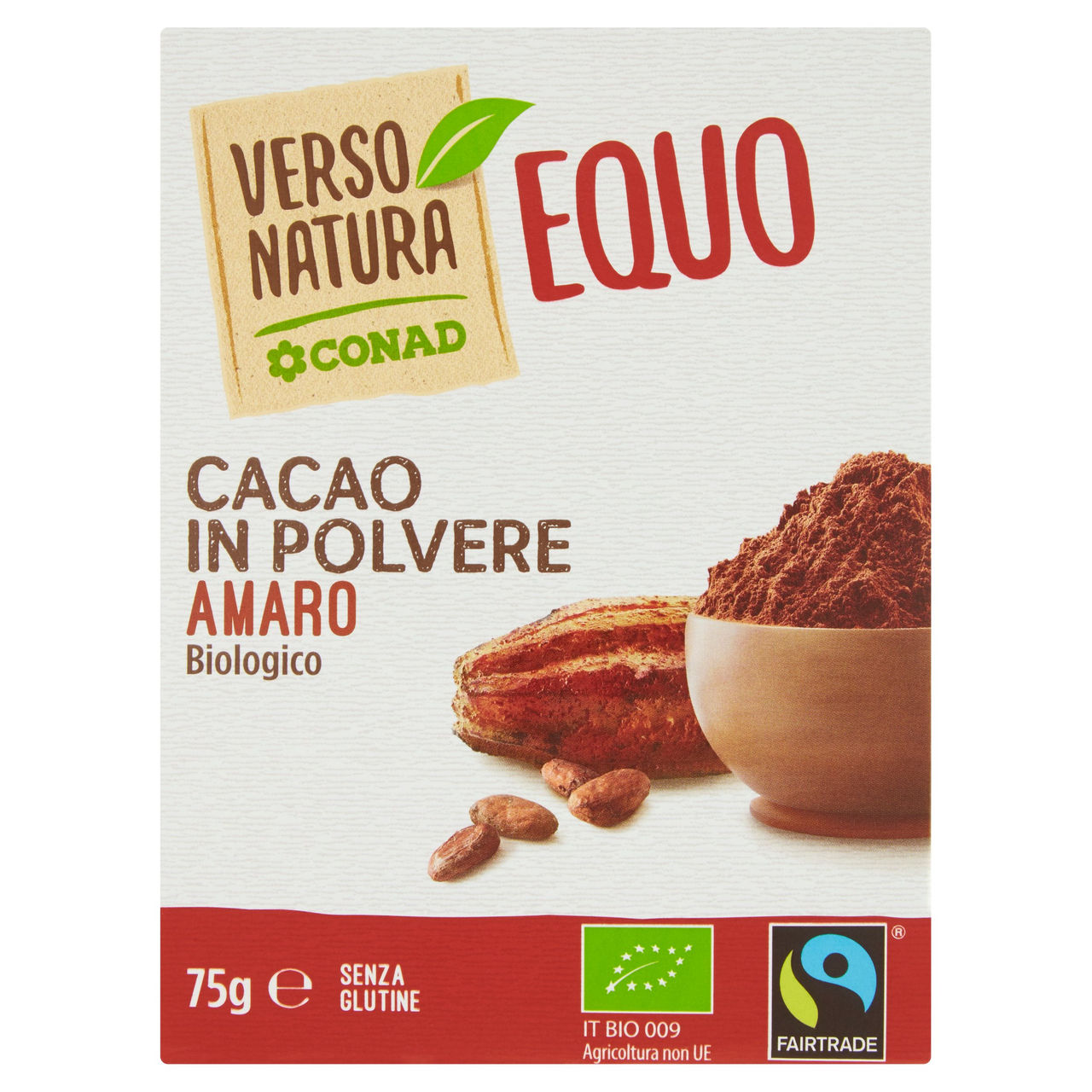 Cacao Amaro in Polvere Biologico g 75 Conad