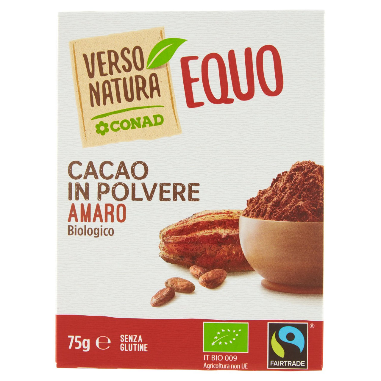 Cacao Amaro in Polvere Biologico g 75 Conad