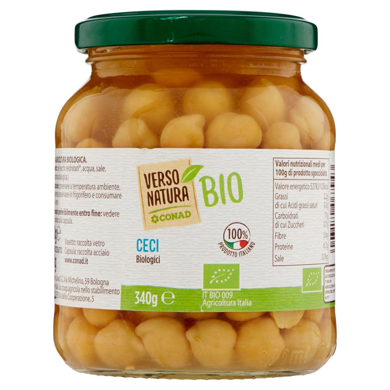 CONAD VERSO NATURA Ceci Biologici 340 g