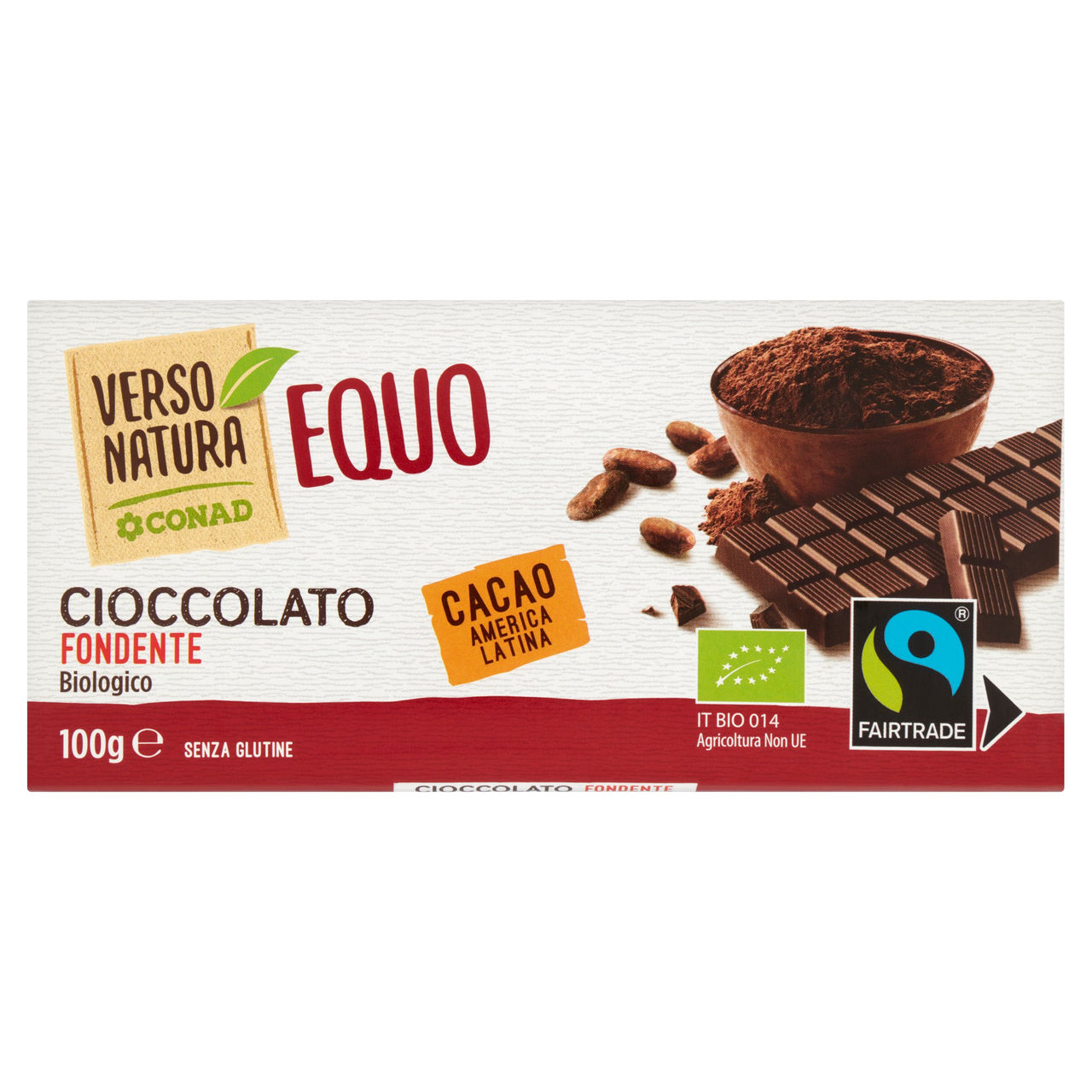 Cioccolato fondente biologico g 100 Conad