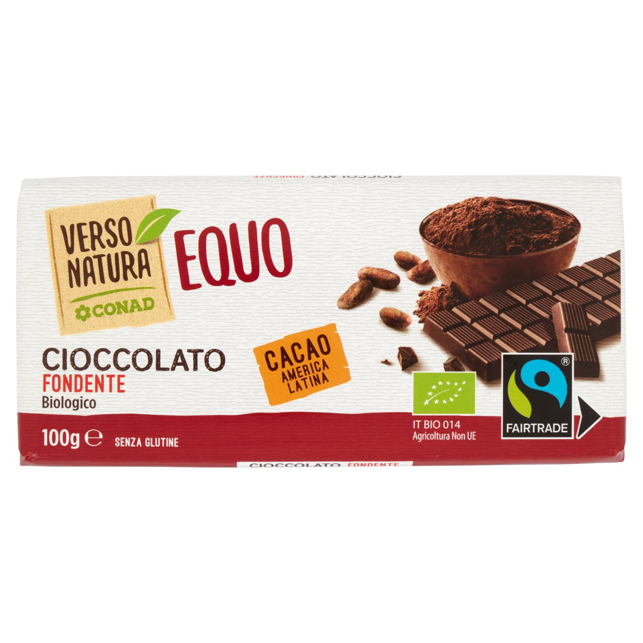 Cioccolato fondente biologico g 100 Conad