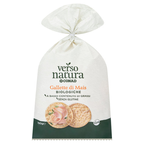 CONAD VERSO NATURA Gallette di Mais Biologiche 150 g