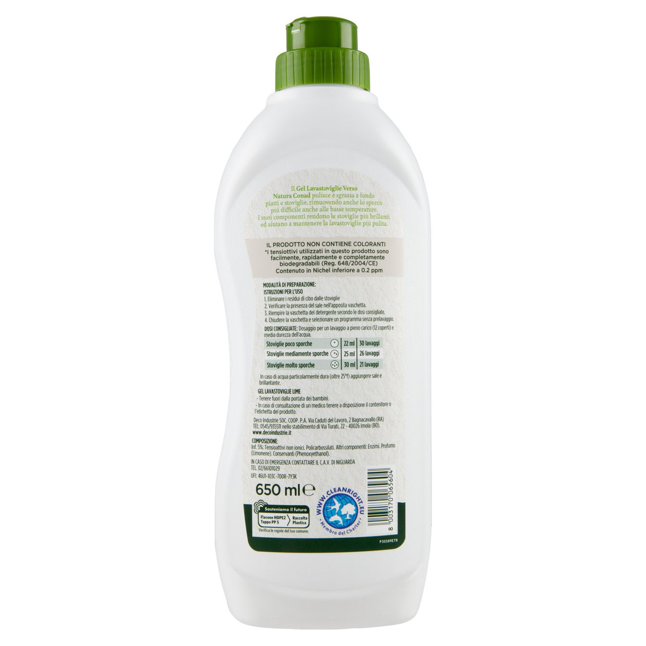 Gel lavastoviglie lime Conad in vendita online