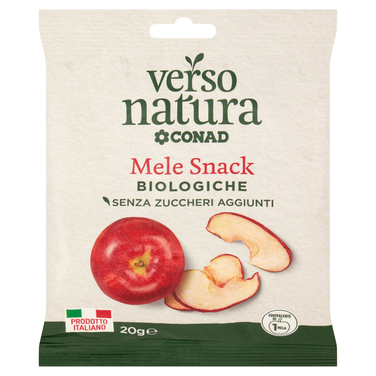 CONAD VERSO NATURA Mele Snack Biologiche 20 g